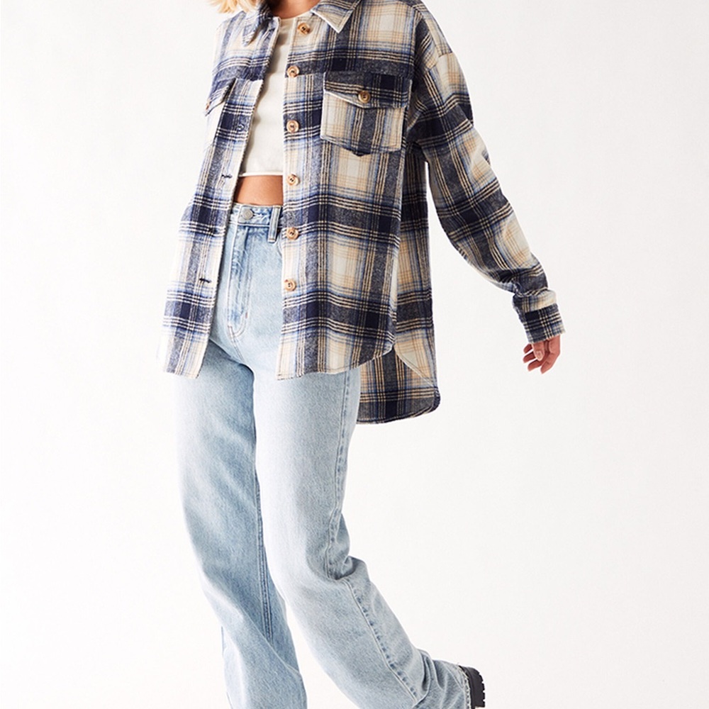 L.A. Hearts Boyfriend Shirt Flannel Shacket (Size XS/S) Pac Sun Worn once